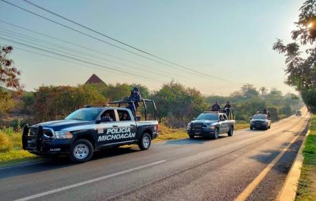 Refuerza SSP trabajos de seguridad en Apatzingán, Buenavista y Tepalcatepec  